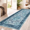 Washable Area Rug Vintage Foldable Thin Rug,Soft Low-Pile Non-Slip Stain Resistant Floor Indoor Outdoor Carpet - 3 of 4