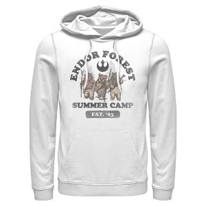 Mens Star Wars Forest of Endor Summer Camp '83 Lightweight Hoodie - 1 of 4