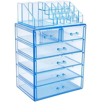 Sorbus Makeup Storage Case - Style 1 - Blue