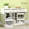 Bella Depot Farmhouse Sideboard Buffet Cabinet - 3 of 4