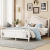 KIGFTSOD Queen Pine wooden Bed with Upholstered Headboard and Panel Footboard - 2 of 4