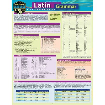 Latin Grammar - 2nd Edition by  Liliane Arnet & Rachel Jacobs (Poster)
