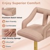 Tangkula 4 PCS Adjustable Swivel Bar Stool w/ Footrest 2-Layer Electroplated Metal Base - 3 of 4