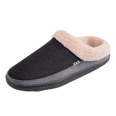 Alpine Swiss Paul Mens Memory Foam Fleece Clog Slippers House Shoes ...