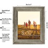 Lodge Frame Made of Composite Wood / Polished Glass Rustic with Horizontal and Vertical Formats for Wall and Tabletop -Americanflat - Americanflat - 2 of 4