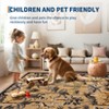 Area Rug, Washable Foldable TPR Backing Printed Carpet, Imitation Pastoral-Jungle Tiger Leopard Low Pile Stain Resistant Rug - 2 of 4