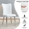 PAGED Modern Minimalist Dining Chairs PU Dining Room Chairs with Metal Legs and High-Density Sponge Seat Cushion for Kitchen - 2 of 4