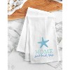 C&F Home Home Sweet Beach House Embroidered Cotton Flour Sack Kitchen Towel - 2 of 3
