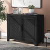 ORRD 40'' Modern Cabinet with Unique Design, 1 Door, and Adjustable Shelves for Living Room, Den, or Multi-Purpose Use - 2 of 4