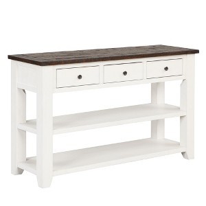 NicBex 48.82''Console Table with 3 Drawers Modern Side Table with 2-layer Open Storage Shelf for Entryway,Living Room - 1 of 4