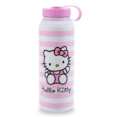 Silver Buffalo Sanrio Hello Kitty Pink Stainless Steel Water Bottle | Holds  42 Ounces