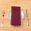 Unique Bargains Party Christmas Printed Floral Polyester Napkins 19 x 19 Inches 6 Pcs - 4 of 4