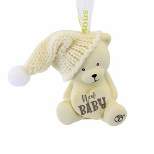 Snowbabies New Baby Ornament  -  One Ornament 2.25 Inches -  Christmas Hat  -  6012374  -  Polyresin  -  Off-White