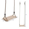 Toy Time Kids' Outdoor Wooden Swing With Adjustable Nylon Hanging Rope - 3 of 4