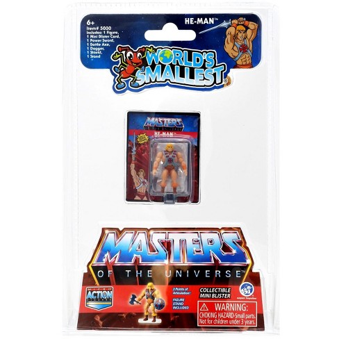 World S Smallest Masters Of The Universe He Man 1 25 Inch Micro Figure Target - details about roblox masters of roblox collectible action figures set