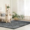 Lahome Machine Washable Traditional Design Floor Mat-Non Slip Ultra Thin Soft Rug for Living Room, Bedroom, or Office - 4 of 4