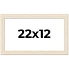 PosterPalooza | 22x12 Wide Barnwood Picture Frame, UV Acrylic, 6 Finishes - Grey, Brown, White, and Black - 2 of 4