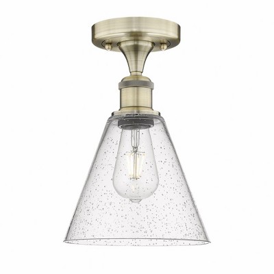 Berkshire - 1 Light Semi-Flush Mount In Industrial Style-10.75 Inches Tall and 8 Inches Wide