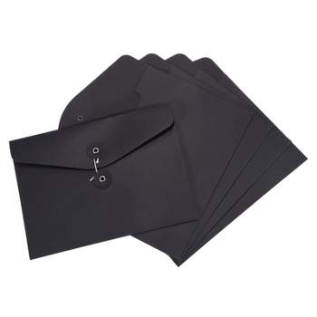 Sooez 10 Pack Plastic Envelopes Poly Envelopes Clear Document Folders Plastic File Folders US Letter A4 Size File Envelopes with Label Pocket Assorted
