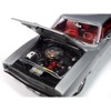 1968 Dodge Charger R/T "Muscle Car & Corvette Nationals" Silver Metallic with Red Interior 1/18 Diecast Model Car by Auto World - 3 of 4