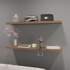 Vynxaria  47.3' Decorative Wall Shelf Set of 2 - Modern Floating Design - 3 of 4