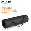 CAP Barbell High Density Exercise Yoga Mat with strap 68" x24" 12mm - Black - 2 of 4