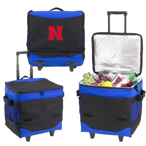 NCAA Nebraska University Cornhuskers 60 Can Collapsible Rolling Cooler - 1 of 4