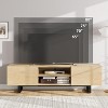 TV Stand for 80 Inch, Modern Entertainment Center with 2 Drawers, Wooden Media Cabinet with Storage - 2 of 4