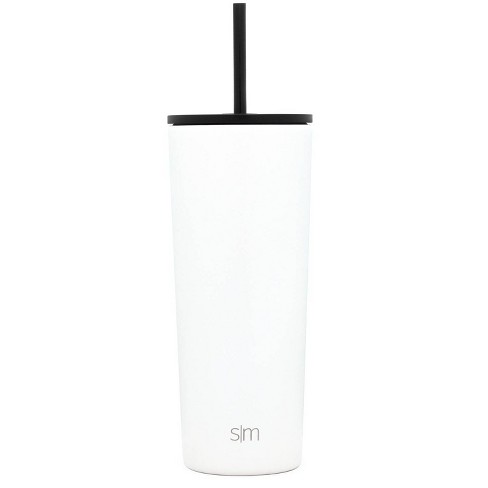 Simple Modern 24oz Classic Tumbler With Straw 2 Tone - Winter White : Target