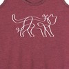 Women's - Instant Message - Ribbon Cat Graphic Racerback Tank - 2 of 4