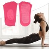 Unique Bargains Women's Non-Slip Yoga Pilates Barre Ballet Five Toe Socks with Grips - 2 of 4