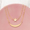 Pure Collection by Ross-Simons Italian 14kt Yellow Gold Moon and Star 2-Strand Necklace - 4 of 4