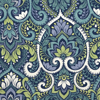 sapphire aurora blue damask