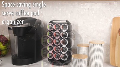 Black High Impact Polystyrene Coffee Pod Holder for 30 Capsules