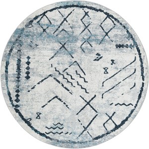 Unique Loom Kamala Washable Collection Area Rug - Geometric - 1 of 4