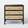 Springville 3 Drawer Nightstand Black - Threshold™ designed with Studio McGee: Bedside Table with Storage, MDF Surface - 3 of 4