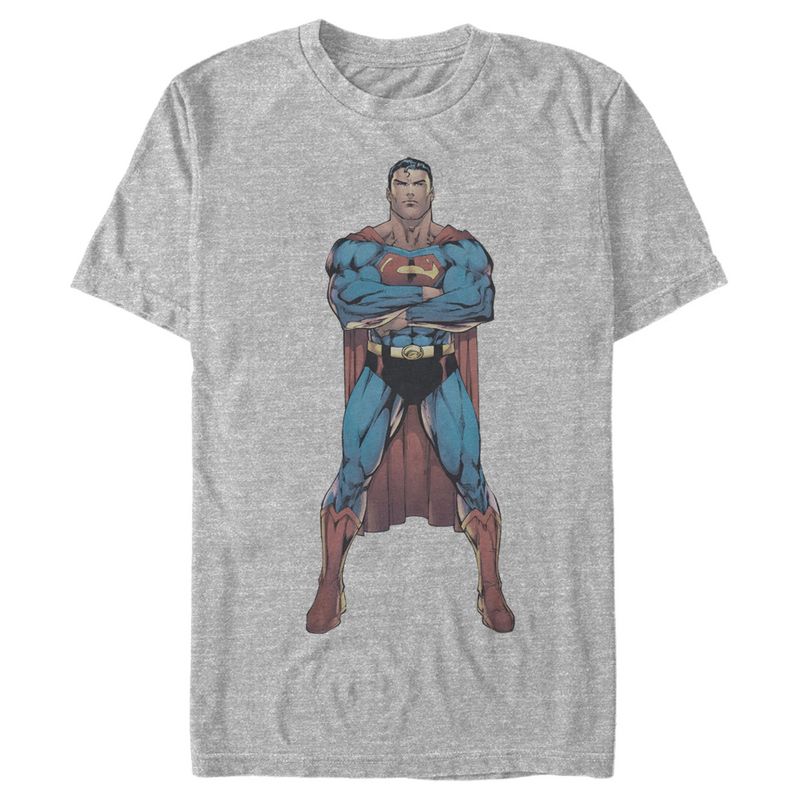 Men's Superman Bold Hero Pose T-Shirt, 1 of 5
