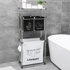 Yukimo 3 Tier Laundry Hamper with 4 Removable Bags, Clothes Sorter Organizer with Shelves and Hooks for Lights and Darks - 4 of 4