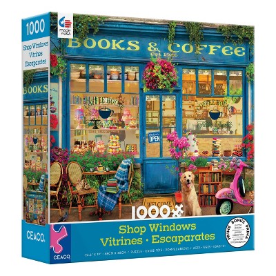 Ceaco Shop Windows: Books and Coffee Jigsaw Puzzle - 1000pc