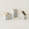 Neutral Porcelain House Planter (Set of 3) - 3 of 4