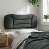 vidaXL Headboard Cushion Dark Gray 39.4" Fabric - 4 of 4