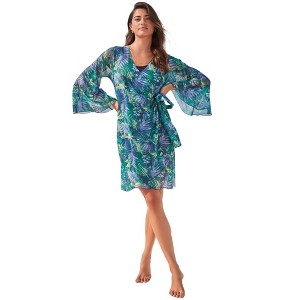 Swim 365 Sheer Wrap Cover-Up - 1 of 3