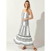 Allegra K Women's Boho Printed Summer Sleeveless V Neck Flowy Sundresses - 2 of 4