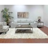 Vynxaria Living Room Coffee Table, Metal Frame + Hardwood Solid/Oak Veneer, Aged Graphite Finish, Removable Casters, Fixed Bottom Shelf - 4 of 4