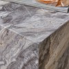 GlasFlength Coffee Tables, Chic and Versatile, Modern and Classic Designs for Every Home, Suitable for Living Room, Gray,15.75”*15.75”*15.75" - 3 of 4