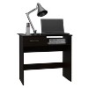 Vynxaria Vizcaya Home Office Set, Single Drawer, Keyboard Tray,Bookcase -Black - 2 of 4