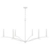 Capital Lighting Grady 6 - Light Chandelier in  Textured White - 4 of 4
