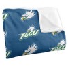 Florida Gulf Coast University Logo Pattern Silky Touch Blanket White 50x60 - 3 of 4