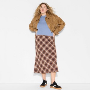 Women's Midi Printed A-Line Skirt - Wild Fable™ - 1 of 3
