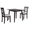 PAGED Extendable Dining Table Foldable Kitchen Table with Rubberwood Legs, 29.67-45.67" Living Room Table for 4 Person, Space Saving - 4 of 4